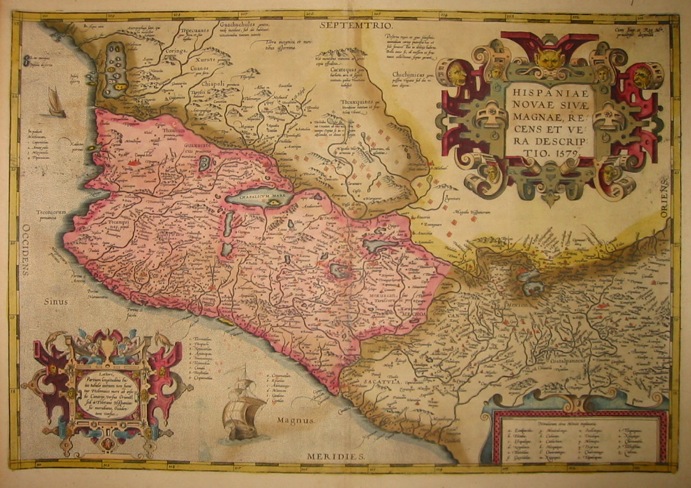 Ortelius Abraham (1528-1598) Hispaniae novae sivae magnae recens et vera descriptio 1603 Anversa, Jean Baptiste Vrients